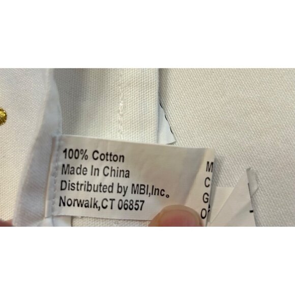 Set Of 4 White Embroidered Yorkie Placemats & Napkins Danbury Mint - Picture 9 of 13